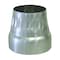 Deflecto Deflect-O 4 in. D Silver Aluminum Increaser/Reducer DIRB43 - alternate 1
